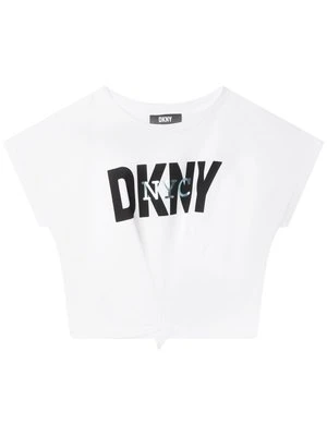 T-shirt z nadrukiem DKNY