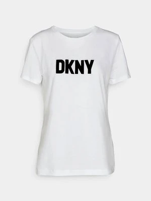 T-shirt z nadrukiem DKNY