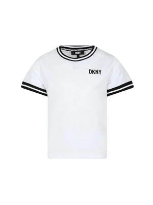 T-shirt z nadrukiem DKNY