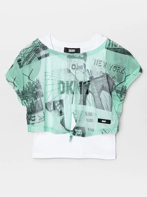 T-shirt z nadrukiem DKNY
