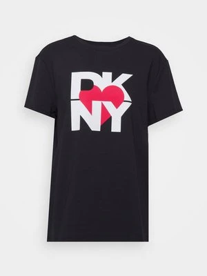T-shirt z nadrukiem DKNY