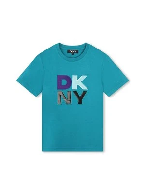 T-shirt z nadrukiem DKNY