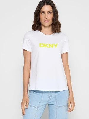 T-shirt z nadrukiem DKNY