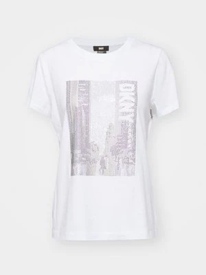 T-shirt z nadrukiem DKNY