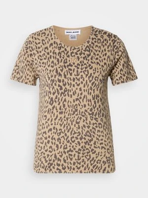 T-shirt z nadrukiem DKNY