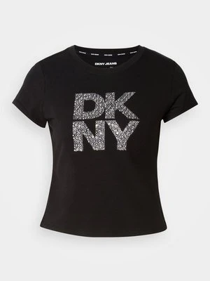 T-shirt z nadrukiem DKNY