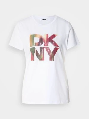 T-shirt z nadrukiem DKNY