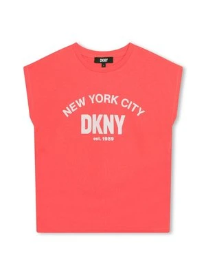 T-shirt z nadrukiem DKNY