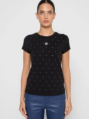 T-shirt z nadrukiem DKNY