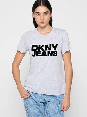 T-shirt z nadrukiem DKNY