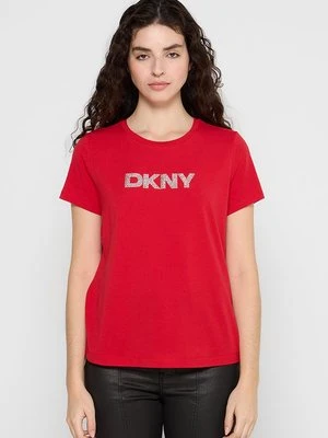T-shirt z nadrukiem DKNY