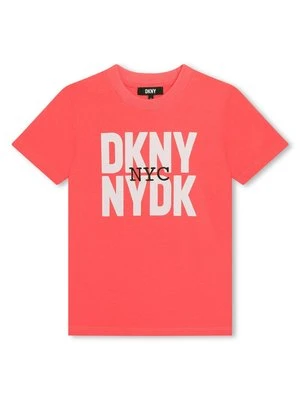 T-shirt z nadrukiem DKNY