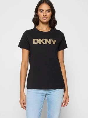 T-shirt z nadrukiem DKNY