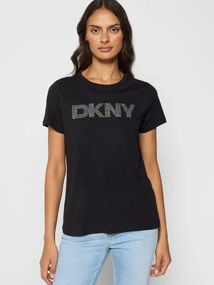 T-shirt z nadrukiem DKNY