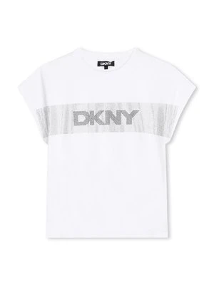 T-shirt z nadrukiem DKNY