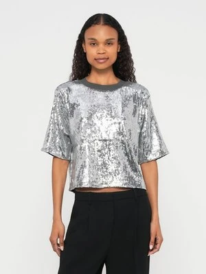 T-shirt z nadrukiem DKNY