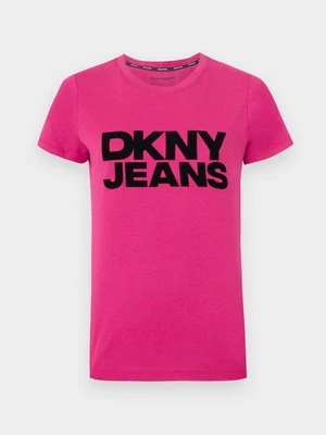 T-shirt z nadrukiem DKNY
