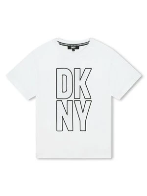 T-shirt z nadrukiem DKNY