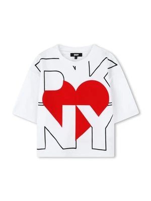T-shirt z nadrukiem DKNY