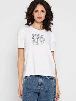T-shirt z nadrukiem DKNY