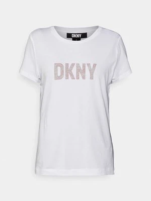 T-shirt z nadrukiem DKNY