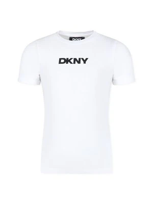 T-shirt z nadrukiem DKNY