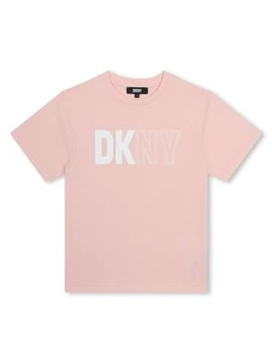 T-shirt z nadrukiem DKNY