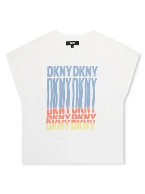T-shirt z nadrukiem DKNY
