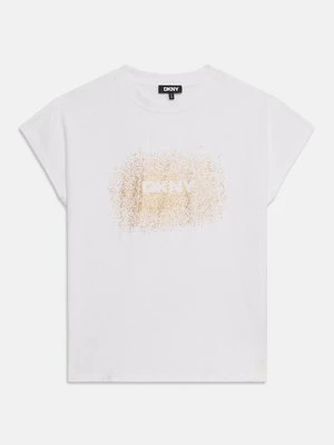 T-shirt z nadrukiem DKNY