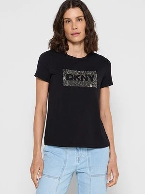 Zdjęcie produktu T-shirt z nadrukiem DKNY
