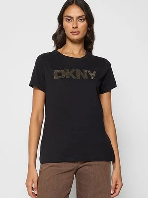 Zdjęcie produktu T-shirt z nadrukiem DKNY czarny