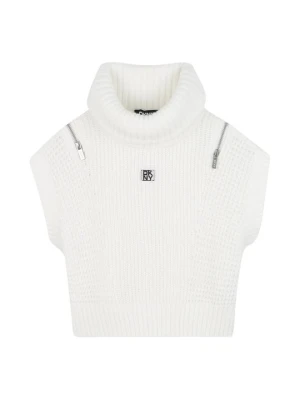 T-shirt z nadrukiem DKNY biały