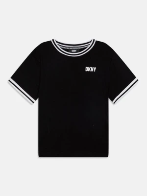 T-shirt z nadrukiem DKNY czarny