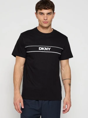 T-shirt z nadrukiem DKNY czarny