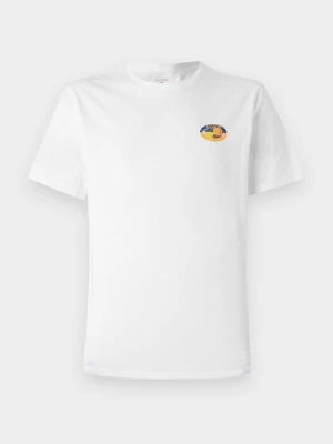 T-shirt z nadrukiem Dockers biały