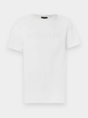 T-shirt z nadrukiem Dondup jasnoszary