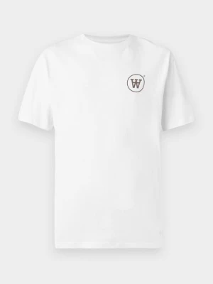 T-shirt z nadrukiem Double A By Wood Wood biały