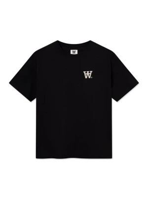T-shirt z nadrukiem Double A By Wood Wood czarny