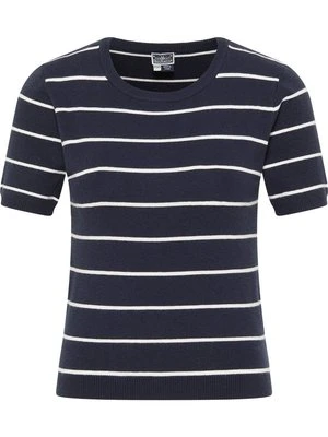 T-shirt z nadrukiem Dreimaster niebieski