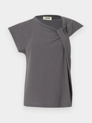 T-shirt z nadrukiem Drykorn ciemnoszary