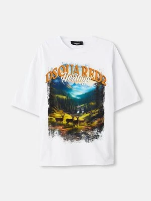 T-shirt z nadrukiem Dsquared2