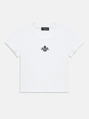 T-shirt z nadrukiem Dsquared2 biały