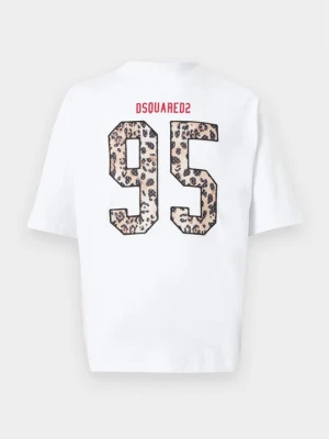 T-shirt z nadrukiem Dsquared2 biały