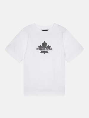 T-shirt z nadrukiem Dsquared2 biały