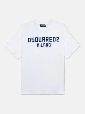 T-shirt z nadrukiem Dsquared2 biały