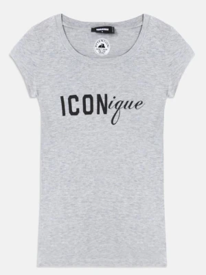 T-shirt z nadrukiem Dsquared2 biały