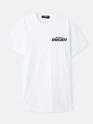T-shirt z nadrukiem Dsquared2 biały