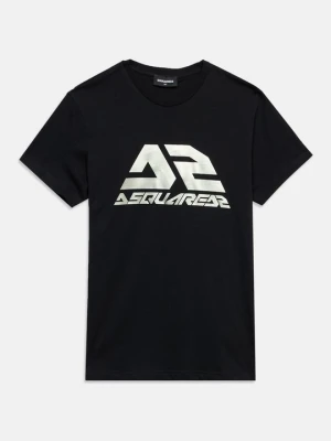 T-shirt z nadrukiem Dsquared2 czarny