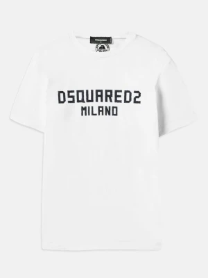 T-shirt z nadrukiem Dsquared2 czarny