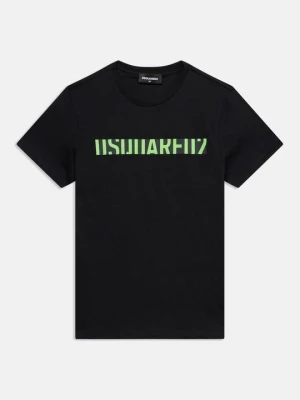 T-shirt z nadrukiem Dsquared2 czarny